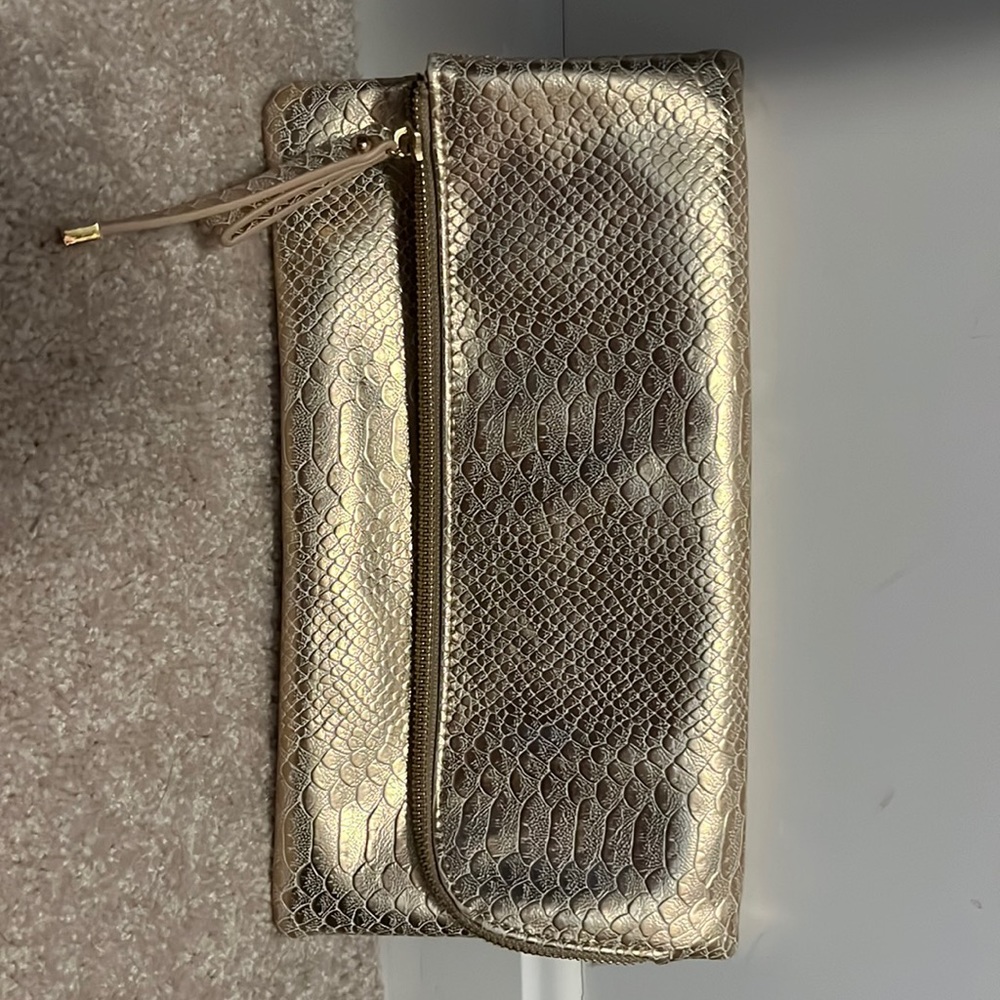 Charming Charlie’s Gold Clutch
